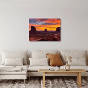 Obraz na szkle - Monument Valley v Arizonie (70x50 cm)