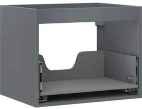 Mexen Box-A korpus szafki podumywalkowej 60 cm, 1 szuflada, grafit mat - 91AX0-0600-470-1-66