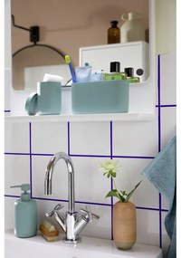 Zielony organizer łazienkowy na waciki z żywicy polimerowej Tom Tailor T-Color Bath – Wenko