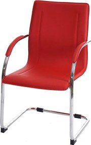 Krzesło do jadalni Perm (zestaw 6 sztuk),  czerwony