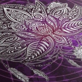 Obraz - Lotos (z zegarem) (90x30 cm)