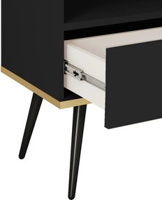 ORIANA Szafka nocna S 54 czarna | nogi czarne