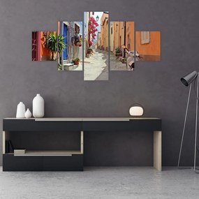 Obraz ulicy Sardynii (125x70 cm)