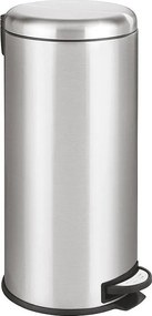 Kosz na Śmieci z Pedałem Inox URBAN srebrny 30L