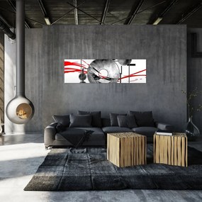 Abstrakcyjny obraz (170x50 cm)