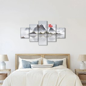 Obraz - Góry we mgle (125x70 cm)