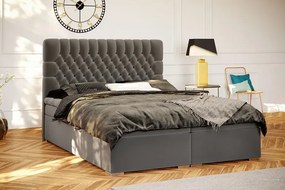 Dwuosobowe łóżko boxspring Stilla 200x200 - 32 kolory