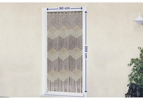 Drewniano-bambusowa zasłona do drzwi 200x90 cm – Maximex