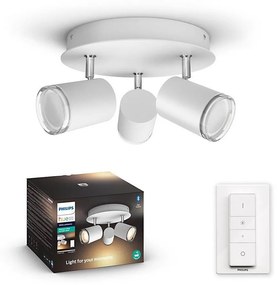 Philips - LED Ściemnialne oświetlenie łazienkowe Hue ADORE 3xGU10/5W/230V IP44 + ZS