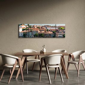 Obraz - Widok miasta z lotu ptaka (170x50 cm)