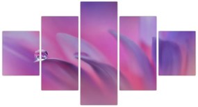 Obraz - Kropla na kwiecie (125x70 cm)