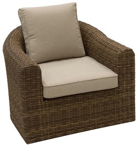 Rattanowy zestaw narożny modułowy BORNEO LUXURY dla 7 osób (brązowy)