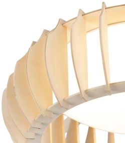 Skandynawska lampa sufitowa beżowa 40 cm z LED - MonteSkandynawski Oswietlenie wewnetrzne