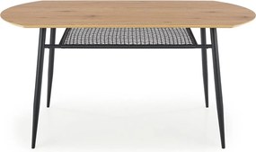 Stół JACKSON 160x90 dąb/czarny