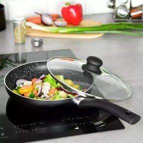 Patelnia Ze Szklaną Przykrywką Na Każdy Typ Kuchenki 24Cm G4-G83