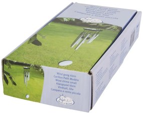 Dzwonki wietrzne w srebrnym kolorze Esschert Design, wys. 56,5 cm