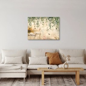 Obraz - Jezioro, akwarela (70x50 cm)