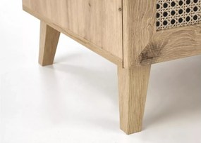 Designerska szafa CALVIRO S-1 w naturalnym odcieniu dąb artisan – idealna do wnętrz w stylu loft, boho i skandynawskim