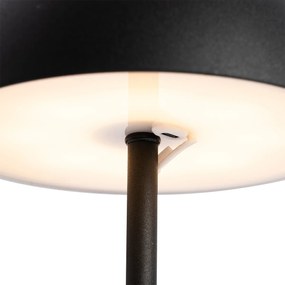 Lampa stołowa zewnętrzna czarna, ładowana, 3-stopniowo ściemniana - Keira