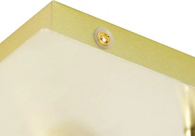 Nowoczesny reflektor łazienkowy mosiężny kwadratowy 3-światła IP44 - Ducha