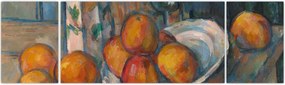 Obraz - Paul Cézanne, Still Life with Milk Jug and Fruit, reprodukcje (170x50 cm)