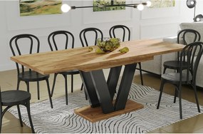 Stół rozkładany LARA 130(210)x80 dąb złoty craft