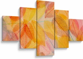 Obraz - Tło z jesiennych liści (125x70 cm)