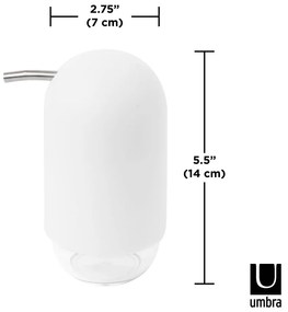 Biały plastikowy dozownik do mydła 230 ml Touch – Umbra