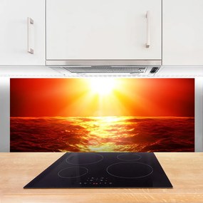 Panel nad blat kuchenny Złoty Zachód nad Morską Falą