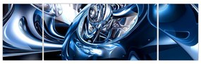 Obraz abstrakci - koła (170x50 cm)