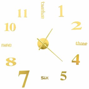 Złoty zegar wiszący 100 cm R6-C64