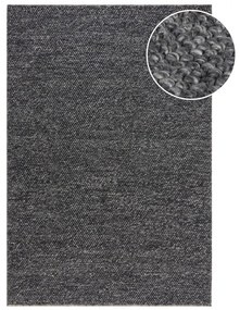 Ciemnoszary dywan z mieszanki wełny tkany ręcznie 120x170 cm Minerals – Flair Rugs