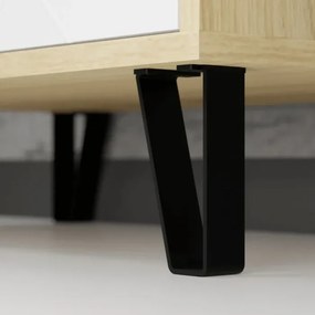 Szafka RTV do Salonu BACARDI 183 cm Dąb Artisan/Biały Nowoczesna