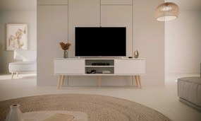 Szafka RTV w stylu skandynawskim Toronto 160 biała