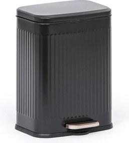 Kosz na śmieci z pedałem 13 l, lakierowany, czarny