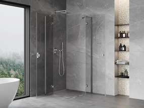 Mexen Mist-H Duo kabina prysznicowa uchylna 70 x 70 cm, transparent, chrom - 8A5-070L-070P-01-00