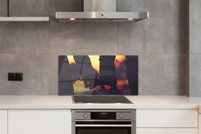 Szklany Panel Dłonie Zakochanych w Blasku Świateł