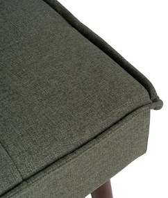 Zielona rozkładana sofa z tkaniny szenilowej 181 cm – Ixia
