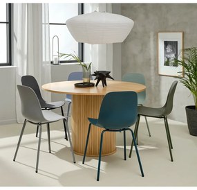 Okrągły stół w dekorze dębu ø 120 cm Nola – Unique Furniture