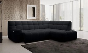 Narożnik COCOON L z elektryczną regulacją siedziska Prawostronny w tkaninie JAGUAR 22