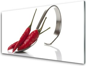 Szkło do Kuchni na Ścianę Ostra Papryczka Chili W Kuchni
