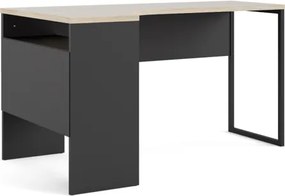 Biurko narożne Function 118 czarny mat / dąb sonoma