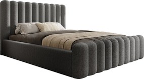 Łóżko skrzyniowe Mona VII DomoHome, nowoczesny design z dużą przestrzenią do przechowywania, 180x200 cm, SZARY