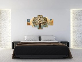 Obraz – Drzewo życia i spirale (125x70 cm)