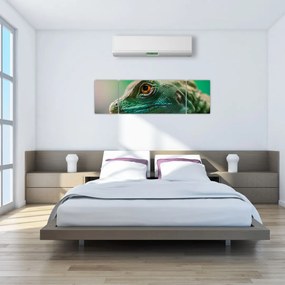 Szczegółowy obraz jaszczurki (170x50 cm)