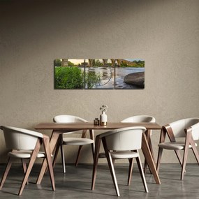 Obraz - Most kolejowy w Richmond (z zegarem) (90x30 cm)