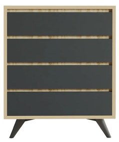 Komoda Suvera Oak and Anthracite