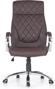 Pikowany fotel gabinetowy z ekoskóry Hilton