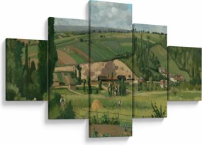 Obraz - Camille Pissarro, Landscape at Les Pâtis, Pontoise, reprodukcje (125x70 cm)