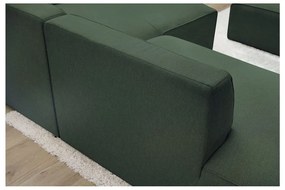 Zielony narożnik modułowy (prawostronny/w kształcie litery L) Megeve – Bobochic Paris